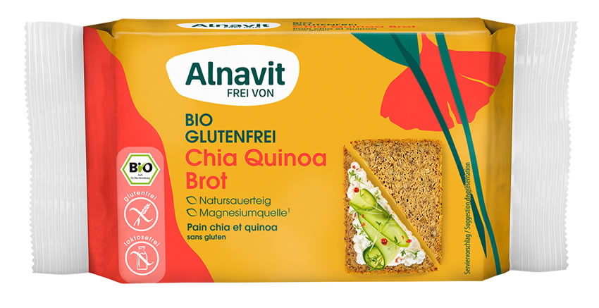 Alnavit, Chia Bread with Rice Natural Sourdough, 250g