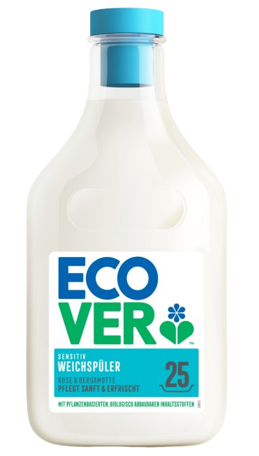 Ecover, Fabric Softener Rose & Bergamot, 750ml