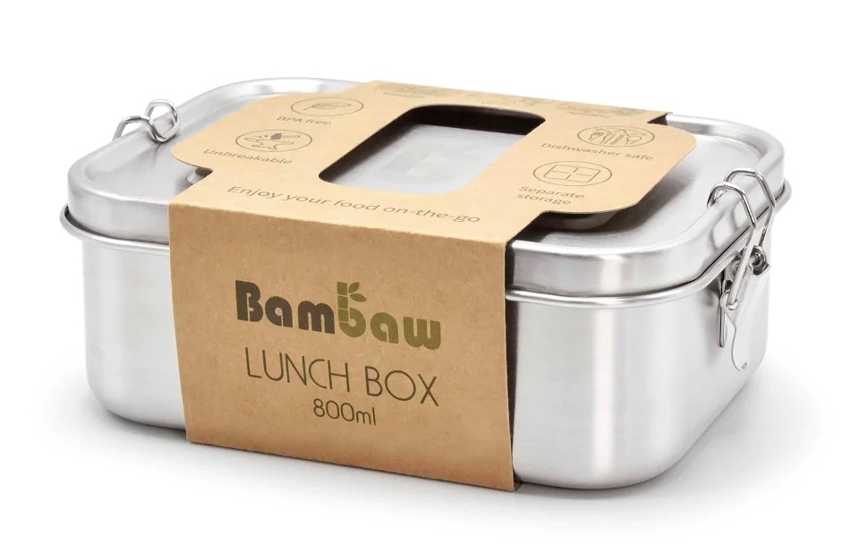 Bambaw, Lunchbox with Metal Cover, 1200ml