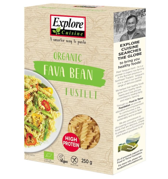Explore Cuisine, Fava Bean Fusilli, 250g