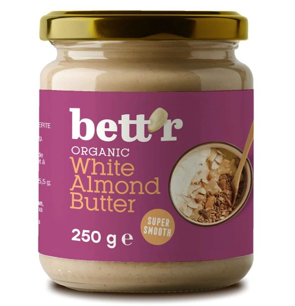 Bett`r, White Almond Butter, 250g