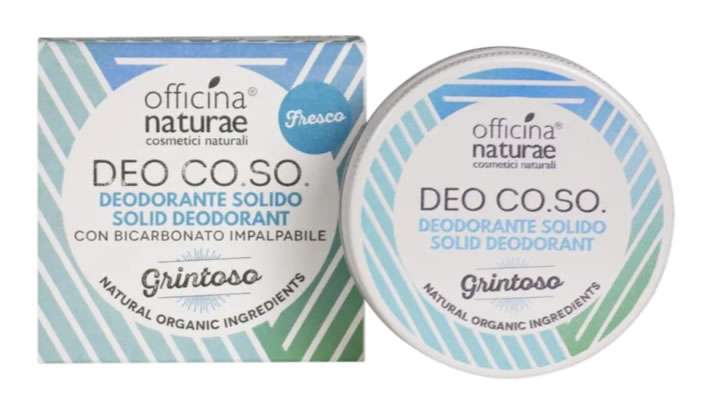 Officina Naturae, Solid Cream Deodorant - Bergamot & Cardamome, 50ml