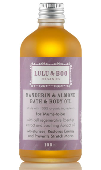 Lulu & Boo, Mandarin & Almond Relaxing Organic Bath Oil, 100ml