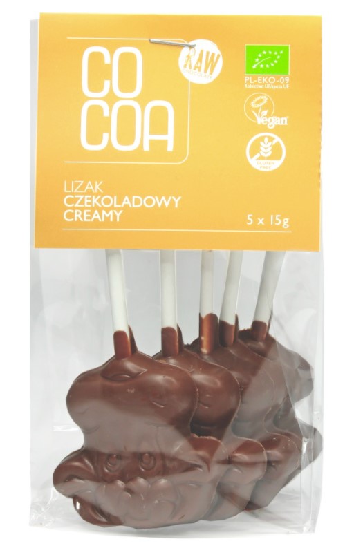 Cocoa, Lollipop Chocolate Creamy, 75g