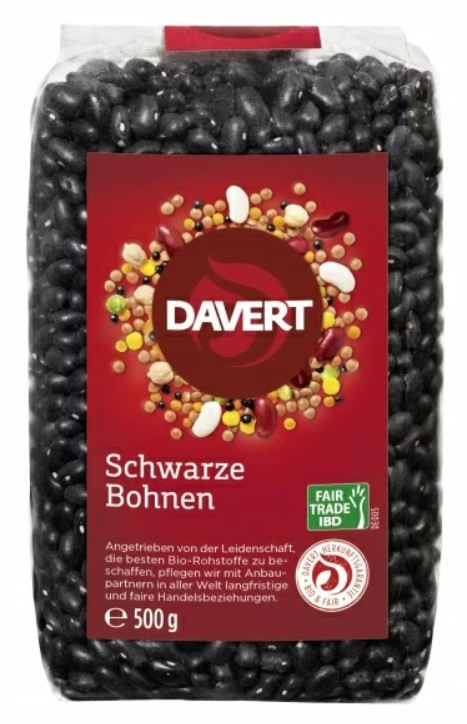 Davert, Black Beans, 500g