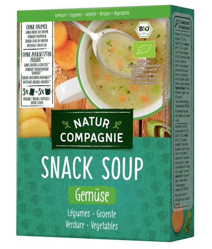 Snack Soup Vagetables, 3x18g
