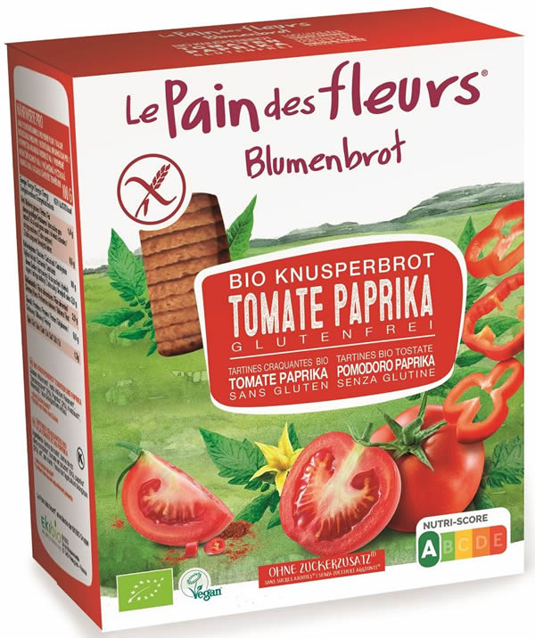 Le Pain des Fleurs, Tomato and Paprika Crispbread, 150g