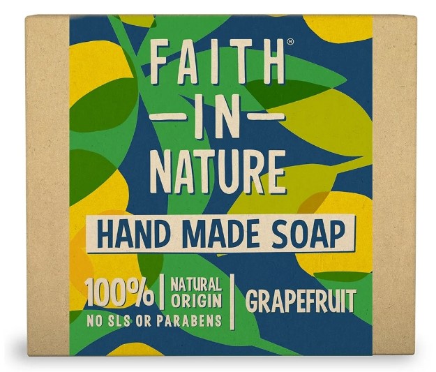 Faith in Nature, Grapefruit Hand Soap Bar, 100g