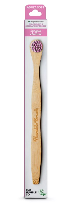 The Humble Co, Tongue Scraper Bamboo X-tra Sof - Purple