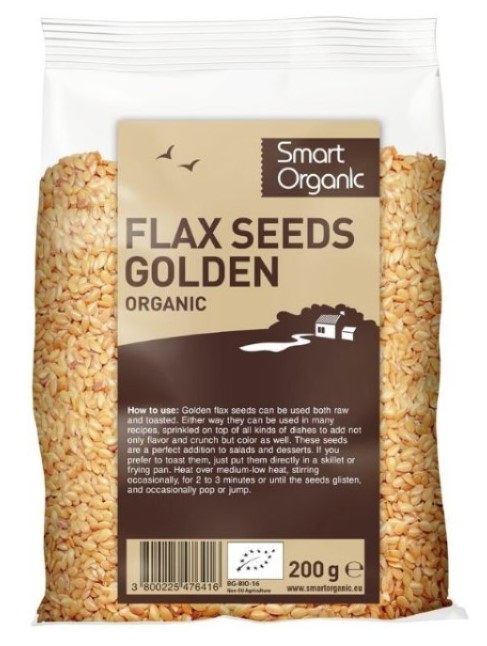 Smart Organic, Flax Seeds Golden, 200g