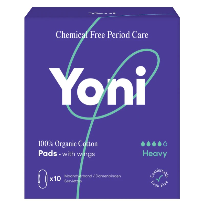 Yoni, Sanitary Pads, Heavy 10pcs