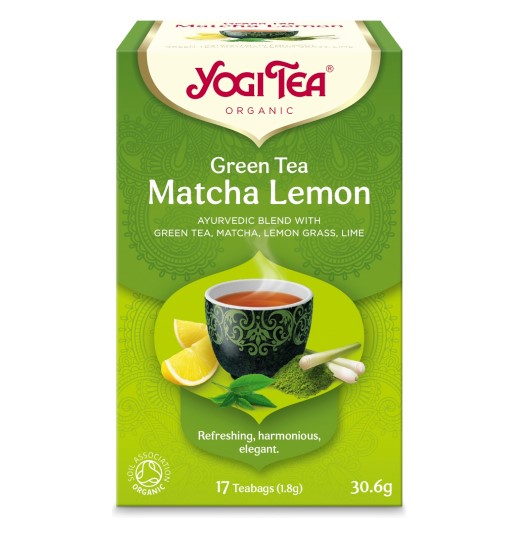 Green Tea Matcha Lemon, 17 bags