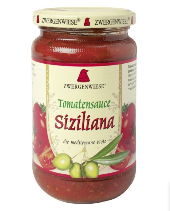 Zwergenwiese, Tomato Sauce Siciliana Olive Oil& Capers, 350g