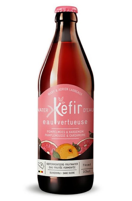 Kefir, Water Kefir Grapefruit & Cardamon, 330ml