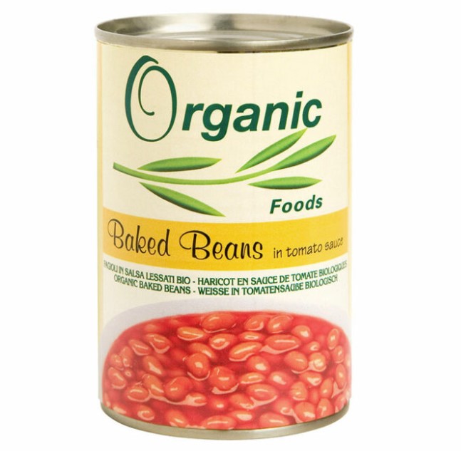Organic Foods, Bakes Beans in Tomato Sauce, 400g
