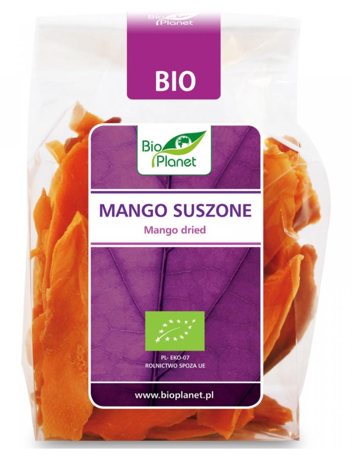 Bio Planet, Mango Dried, 100g