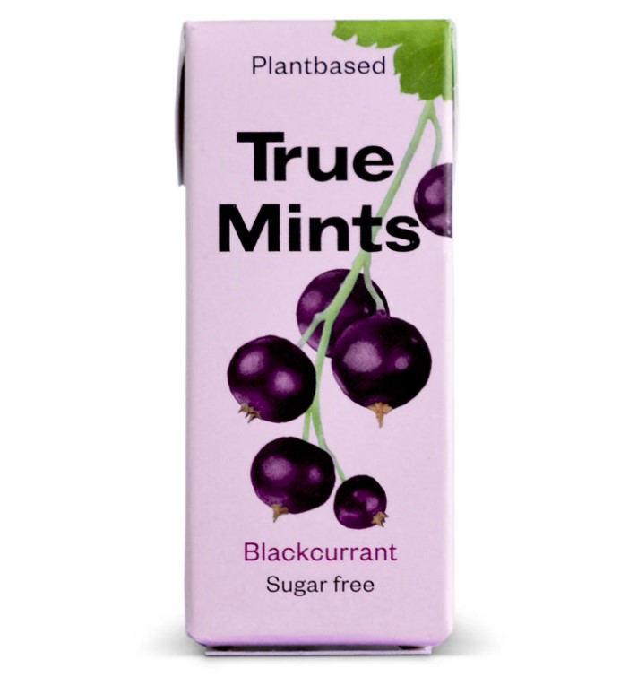 True Gum, Blackcurrant Mints, 13g