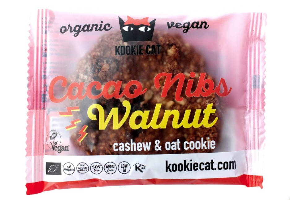 Cashew Oat Cookie Cacao Nibs & Walnut, 50g