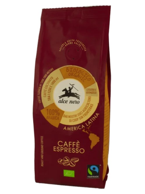 Alce Nero, Ground Arabica Coffee Espresso, 250g