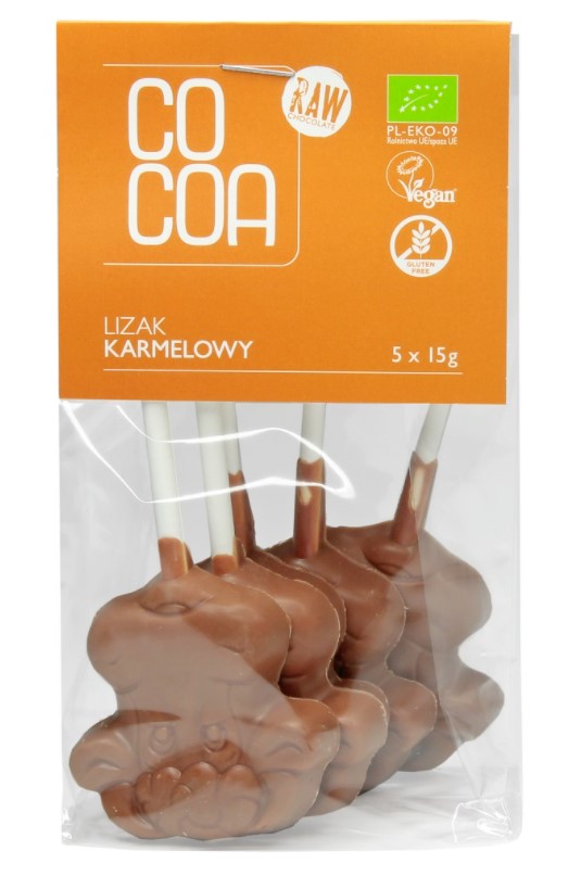 Cocoa, Lollipop Caramel, 75g