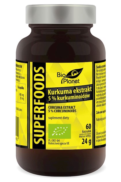 Bio Planet, Curcuma Extract, 60cap (420 mg)