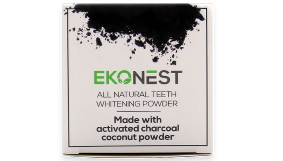 EkoNest, Charcoal Powder: Natural Teeth Whitener