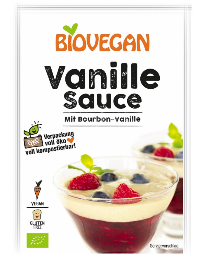Biovegan, Vanilla Sauce with Bourbon Vanilla, 2x16g
