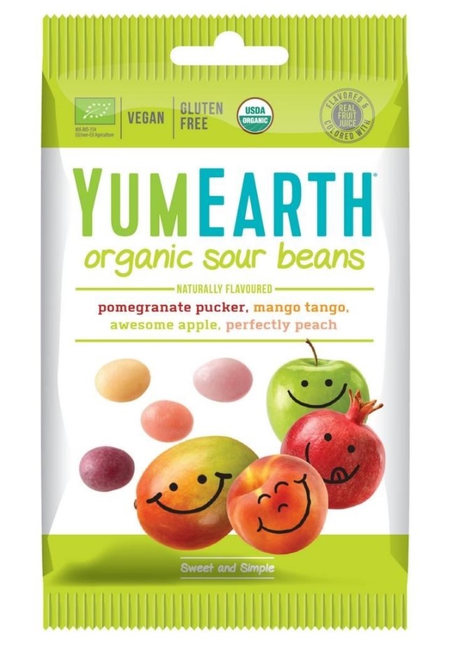 Yumearth, Sour Beans, 50g