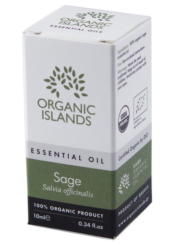Organic Islands, Sage Essential Oil, 10ml