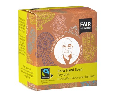 Fair Squared, Shea Hand Soap Dry Skin + Soap Bag, 2x80g