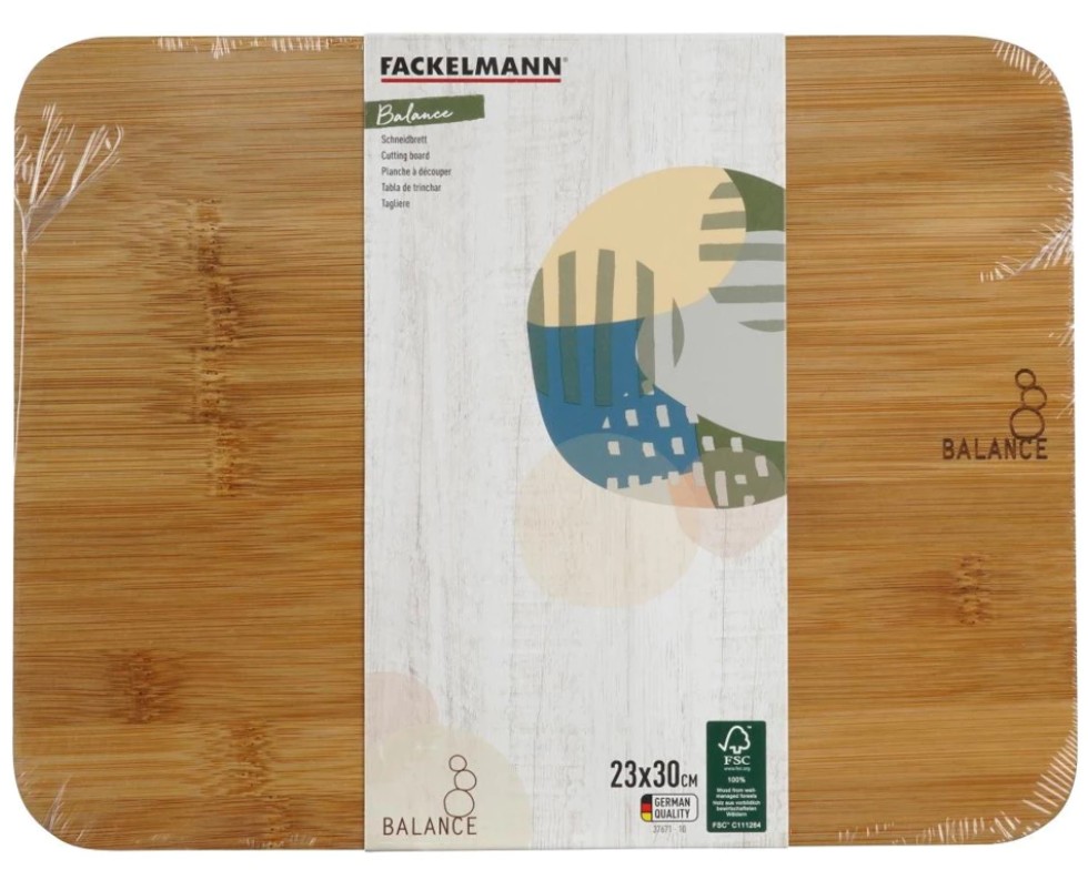 Bamboo Cutting Board 30×23 cm, 1 pc