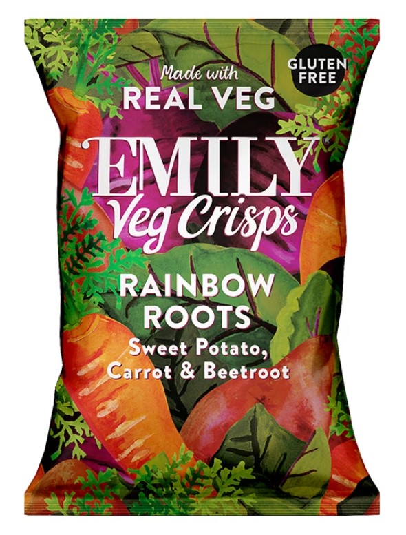 Emily Veg Crisps, Rainbow Roots, 30g