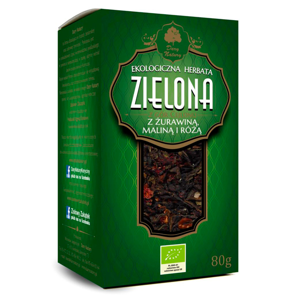 Green Tea with Cranberry, Raspberry, Rose Leaf, loose 80g