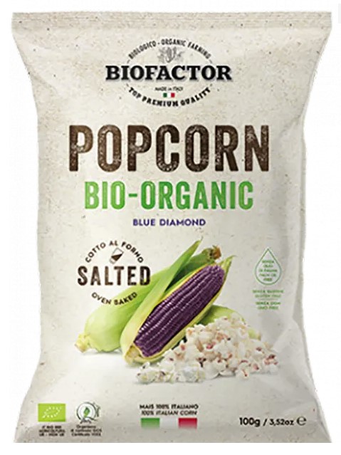 Biofactor, Blue Popcorn Salted, 100g