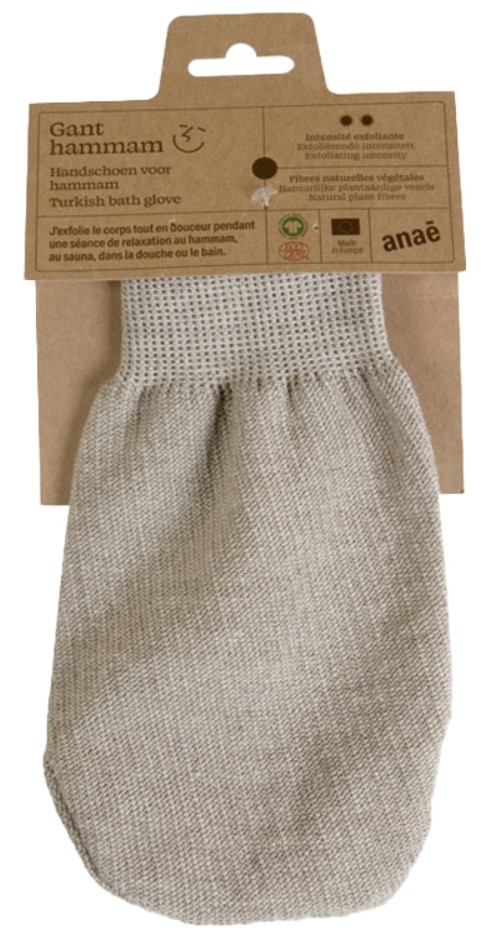 Anae, Linen and Cotton Hammam Glove, 23x12cm