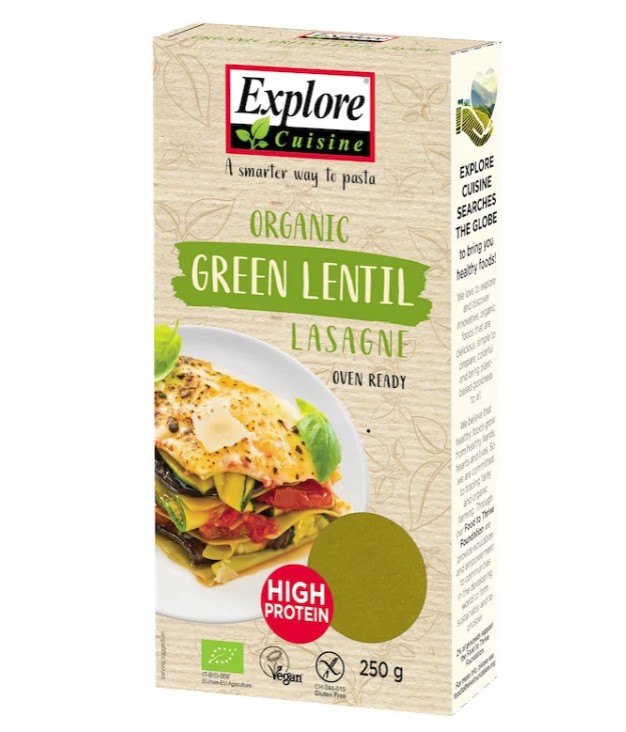 Explore Cuisine, Green Lentil Lasagne, 250g