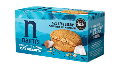 Nairn's, Oat Biscuits Coconut and Chia, 200g