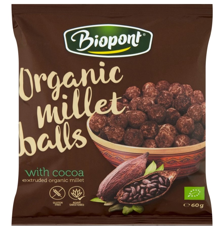 Millet Balls with Cocoa Exrtuded Millet, 60g