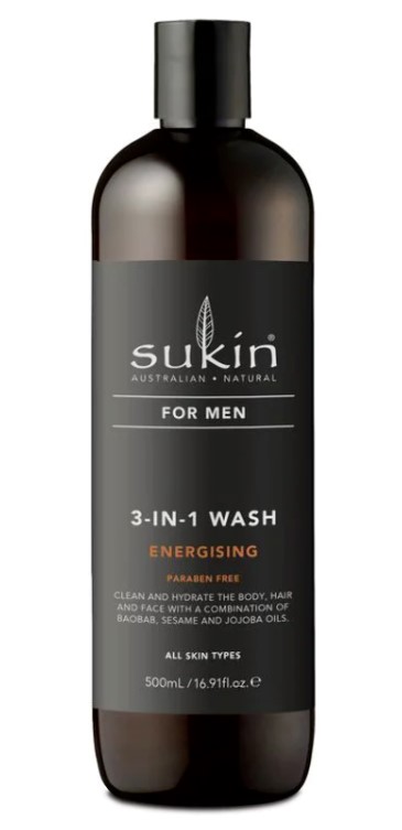 3-in-1 Wash Energising for Men, 500ml
