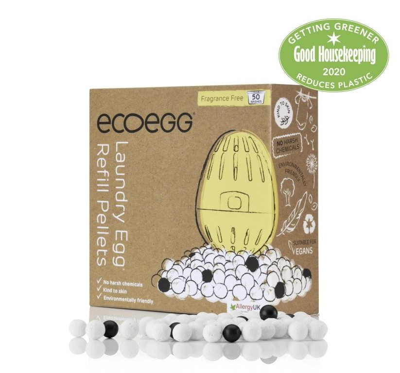 Ecoegg, Laundry Egg Refill Pellets Fragrance Free 50 Washes
