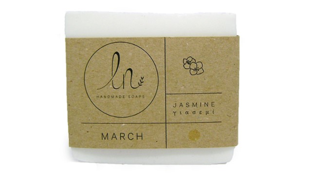 LN Handmade Soaps, The Jasmine Natural Soap - March, 100g