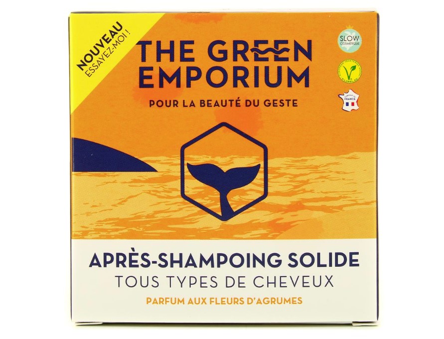 The Green Emporium, Detangling Solid Conditioner for All Hair, 100ml