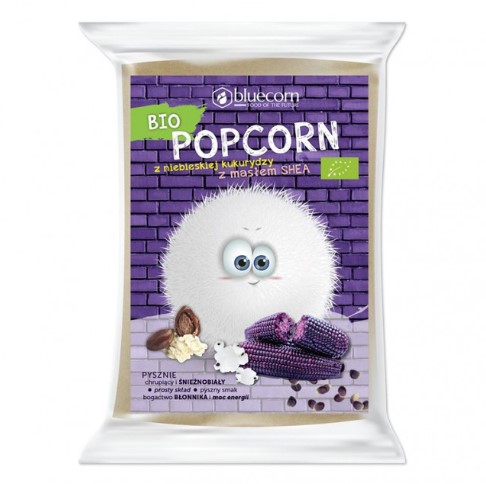 Popcrop, Popcorn Blue Corn & Shea Butter for Microwave, 100g