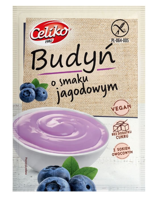 Celiko, Blueberry Pudding, 40g