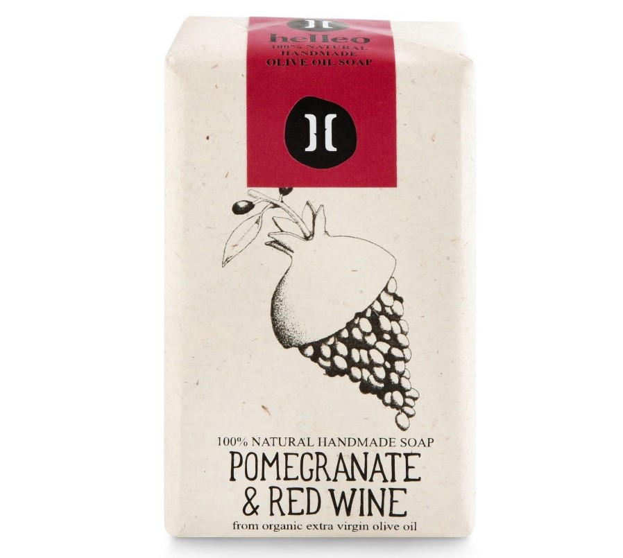 Helleo, Pomegranate & Red Wine Soap, 120g