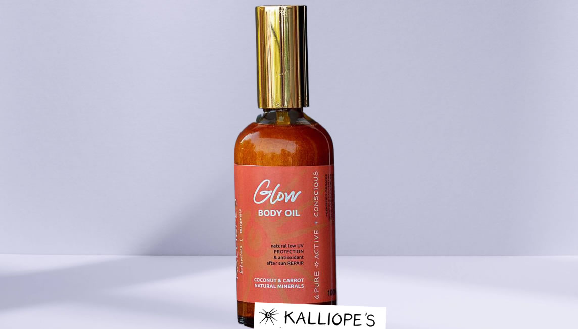 Body Tanning Oil with Mica Color for a Subtle Glow, 50ml
