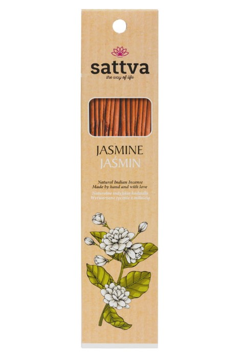 Sattva, Natural Indian Incense Jasmine, 15pcs