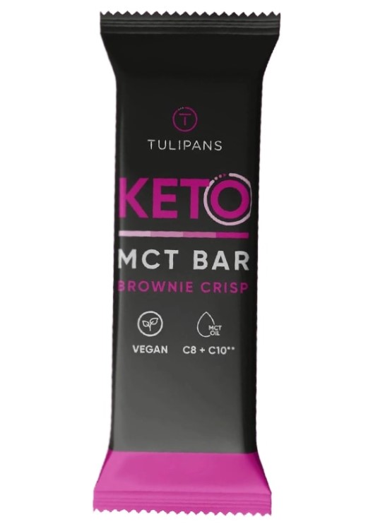 Tulipans, Keto MCT Protein Bar Brownie Crisp, 50g