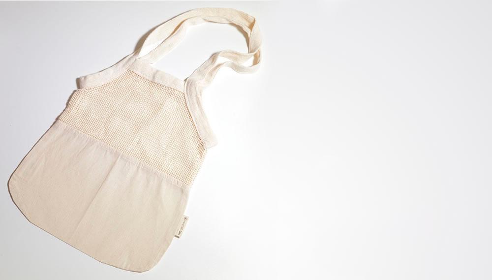 Minimal List, Cotton Mixed Mesh – Canvas Shopping Bag