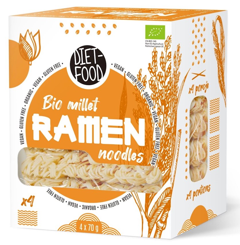 Diet-food, Millet Ramen Noodles, 280g